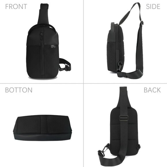 Convertible Crossbody Bag with Breathable Padding - Ideal for Sports & Outdoors - Picture 3 of 9